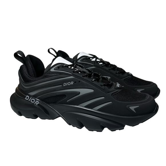 NEW Dior Men's B32 Blade Sneaker Black Mesh Technical Fabric Size EU 48 US 15 - Picture 1 of 16